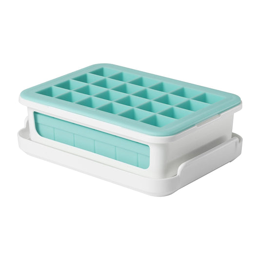 OXO portahielo antigoteo, Cubos pequeños, Azul claro