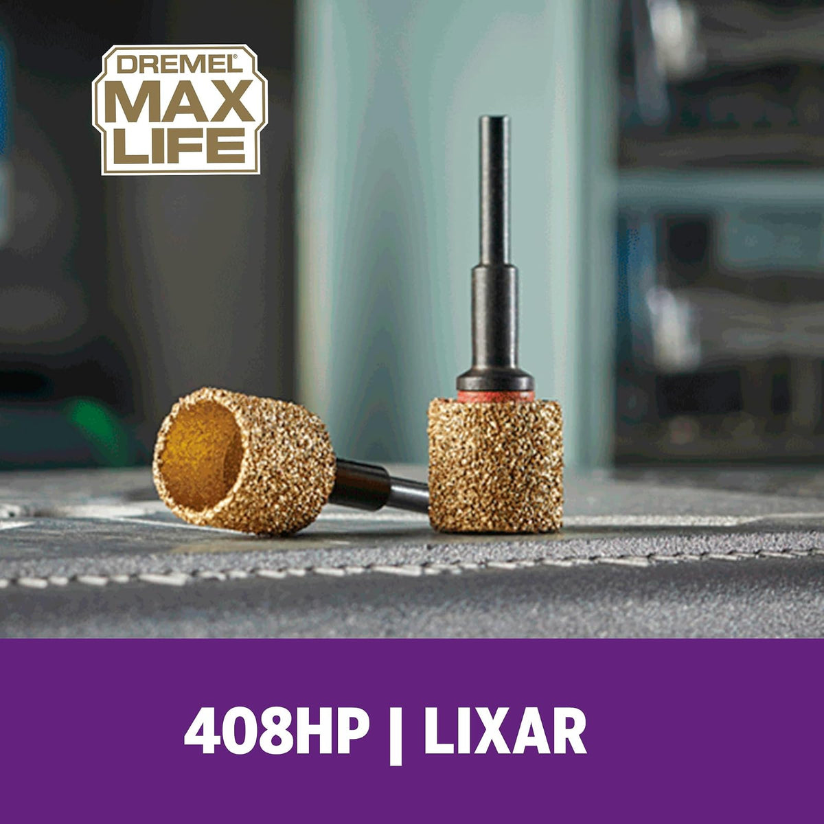 Dremel Max Life - Tambor de lijado de carburo de 60 Git, accesorio de herramienta giratoria, 408 HP