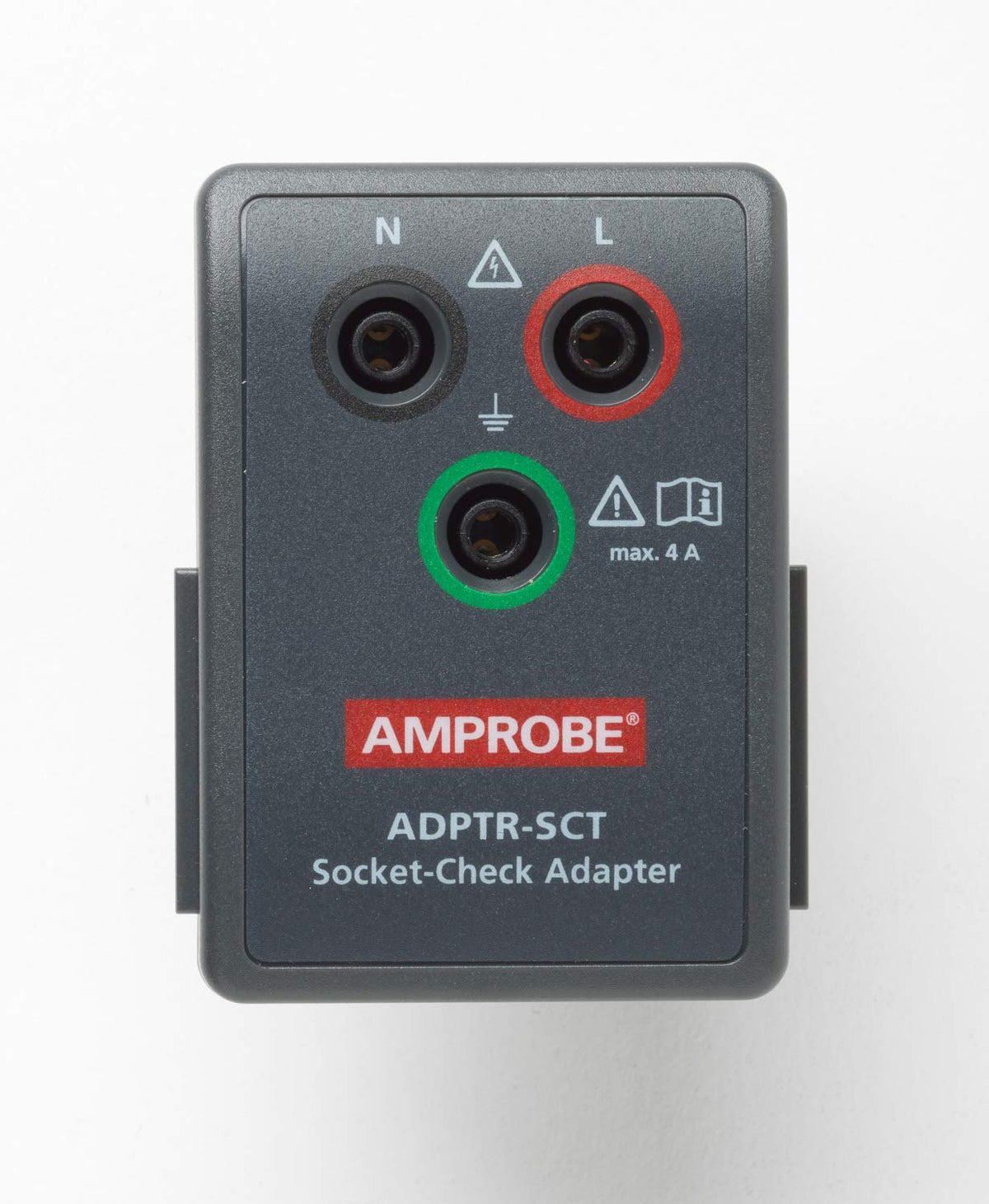 Amprobe Adaptador Enchufe ADPTR-SCT Conexión Segura Medición Impedancia y Puesta a Tierra Compacto y Resistente