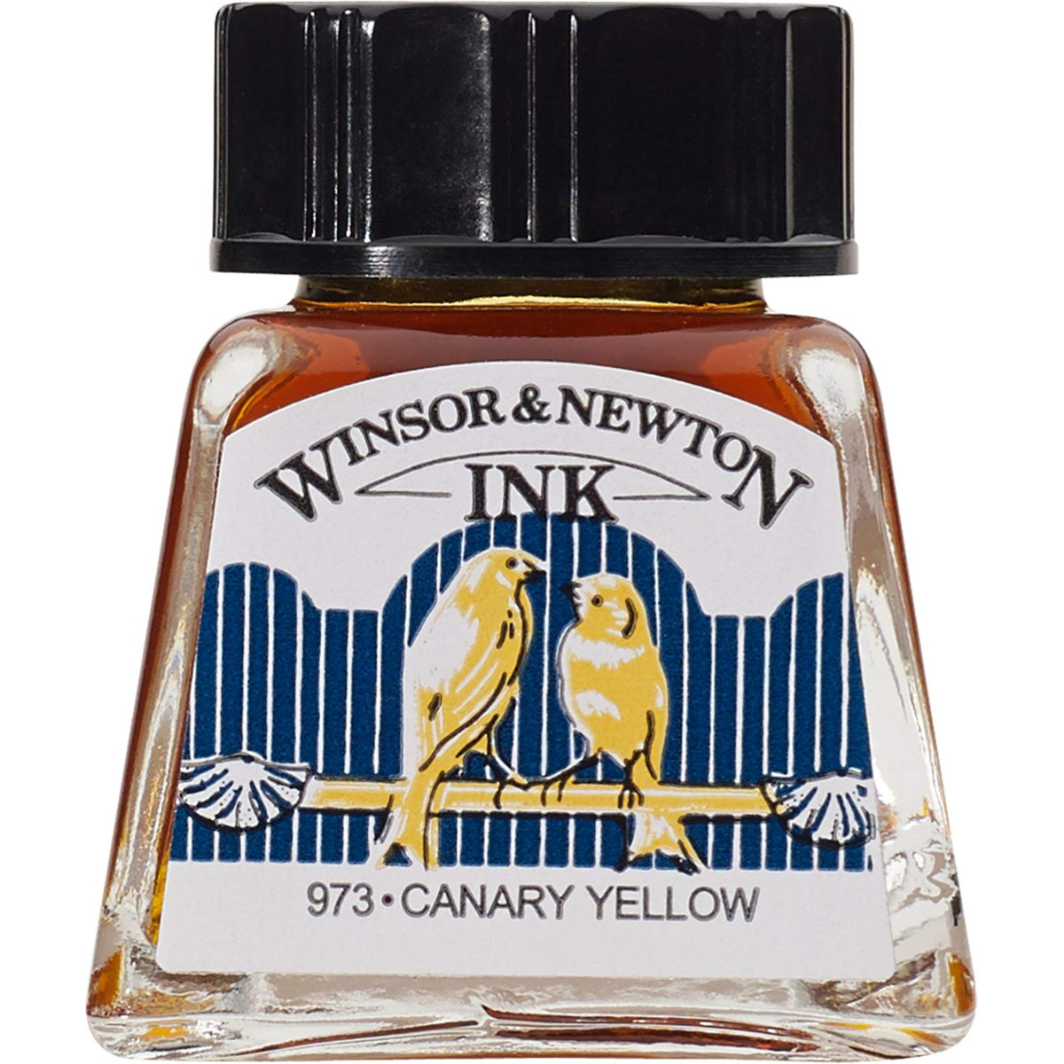 Winsor & Newton tinta de dibujo de secado rápido - Amarillo (Canary Yellow) - 14 ml - Tinta de Dibujo