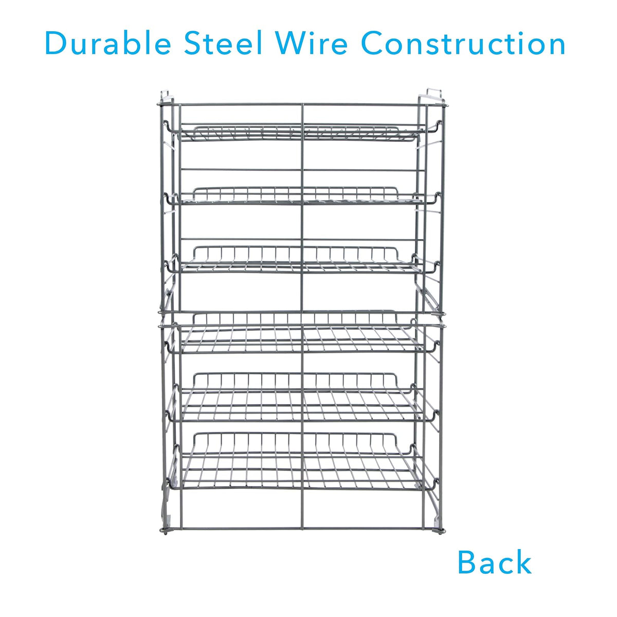 Atlantic 23235594 Estante para latas, Double Canrack, Plateado, Doble, 1