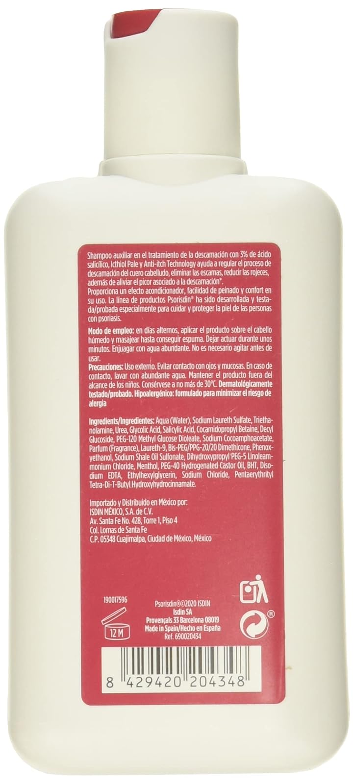 ISDIN Fotoprotector Fusion Water SPF 50, Protector Solar Facial de fase acuosa para uso diario, Textura ultra ligera, 50 ml + Psor champu antidescamacion, elimina escamas y reduce rojeces, 200ml