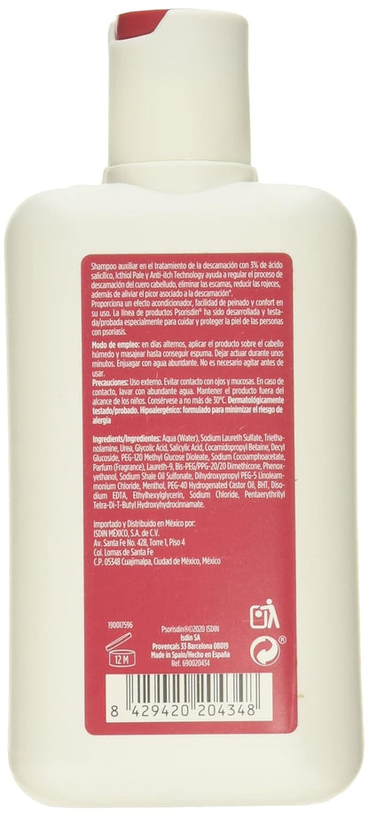 ISDIN Fotoprotector Fusion Water SPF 50, Protector Solar Facial de fase acuosa para uso diario, Textura ultra ligera, 50 ml + Psor champu antidescamacion, elimina escamas y reduce rojeces, 200ml