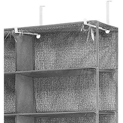 Whitmor Estantes para zapatos sobre la puerta, 26 secciones, color gris