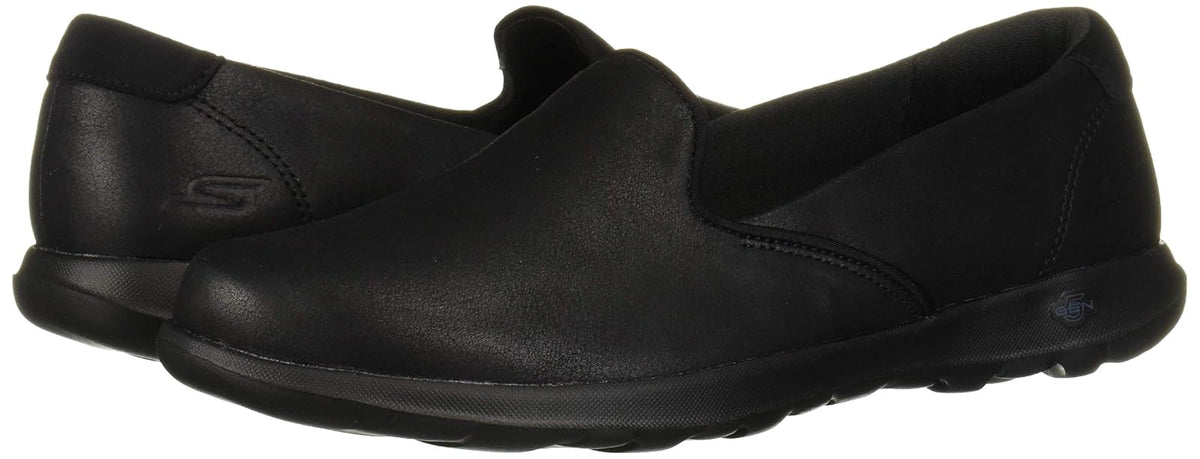 Skechers Go Walk Lite - Queenly Mocasín para Mujer | Paseo casual, amortiguación 5GEN, tapete Goga refrigerado por aire, lavable a máquina, vegano