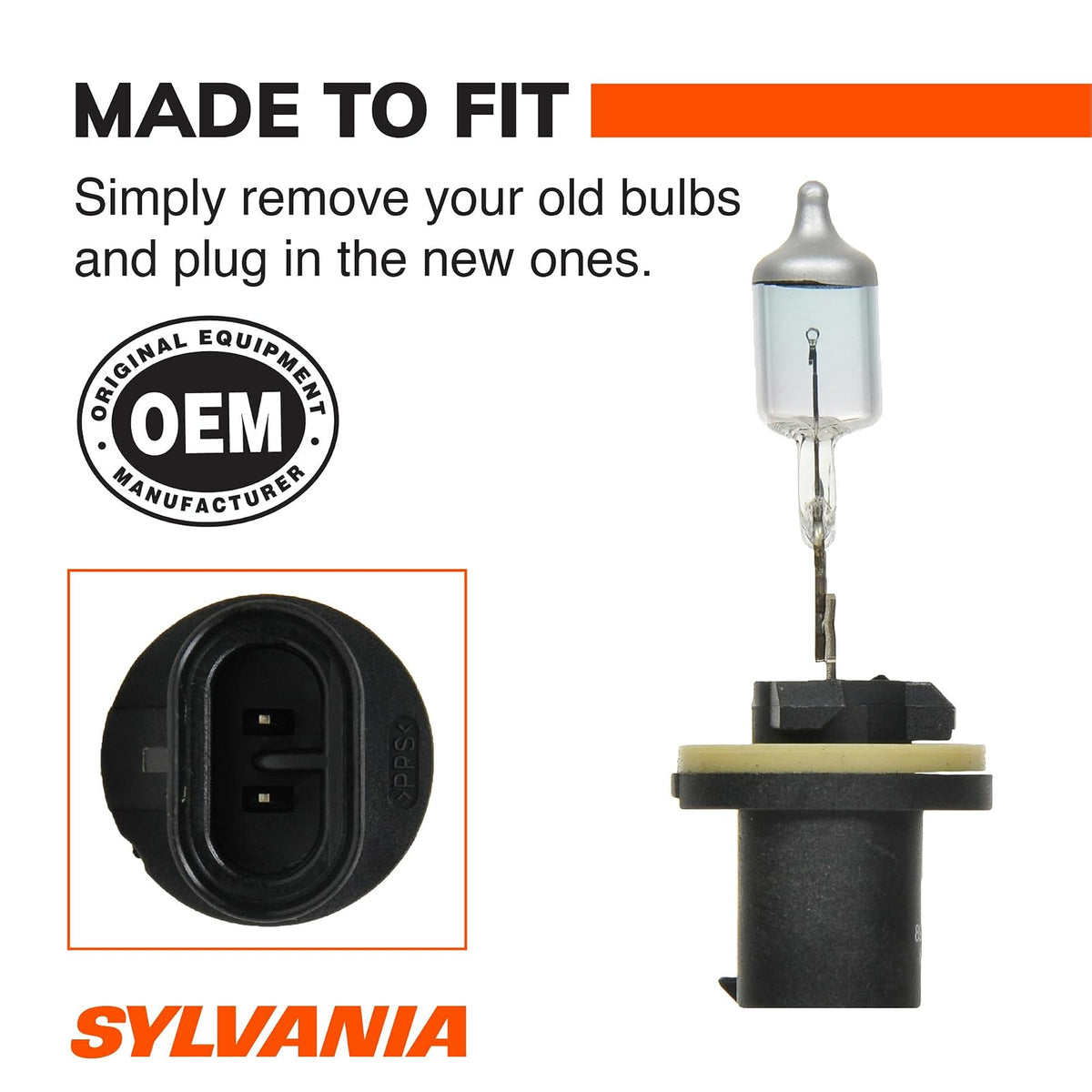 SYLVANIA 893 SilverStar High Performance Halogen Fog Bulb, (Pack of 1)