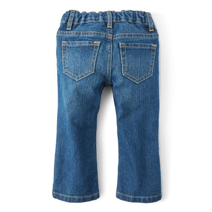 The Children's Place - Pantalones de Mezclilla básicos para niñas pequeñas