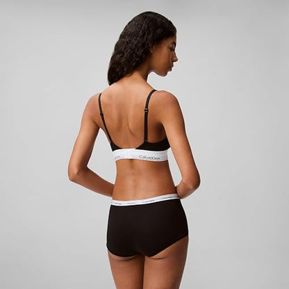Calvin Klein Moderno Bralette Triangular Ligeramente Forrado de algodón Sujetador Deportivo para Mujer