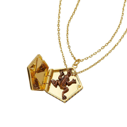 Alex and Ani Harry Potter™ - Juego de collar de rana de chocolate, Una talla, Latón, Sin piedra preciosa