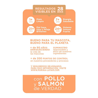 Purina One Gato Adulto Todos los Tamaños Sabor Carne y Salmón 2Kg