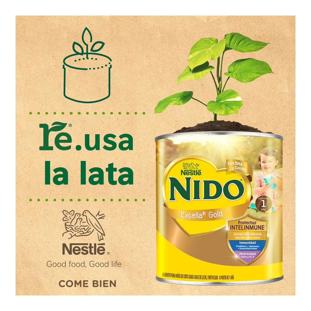 Nido Excella Gold 1+ Alimento Para Niños de Corta Edad Lata de 1.4 kg