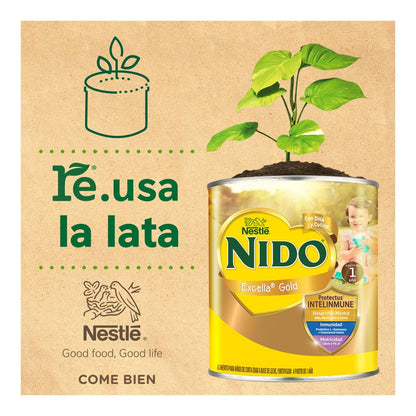 Nido Excella Gold 1+ Alimento Para Niños de Corta Edad Lata de 1.4 kg
