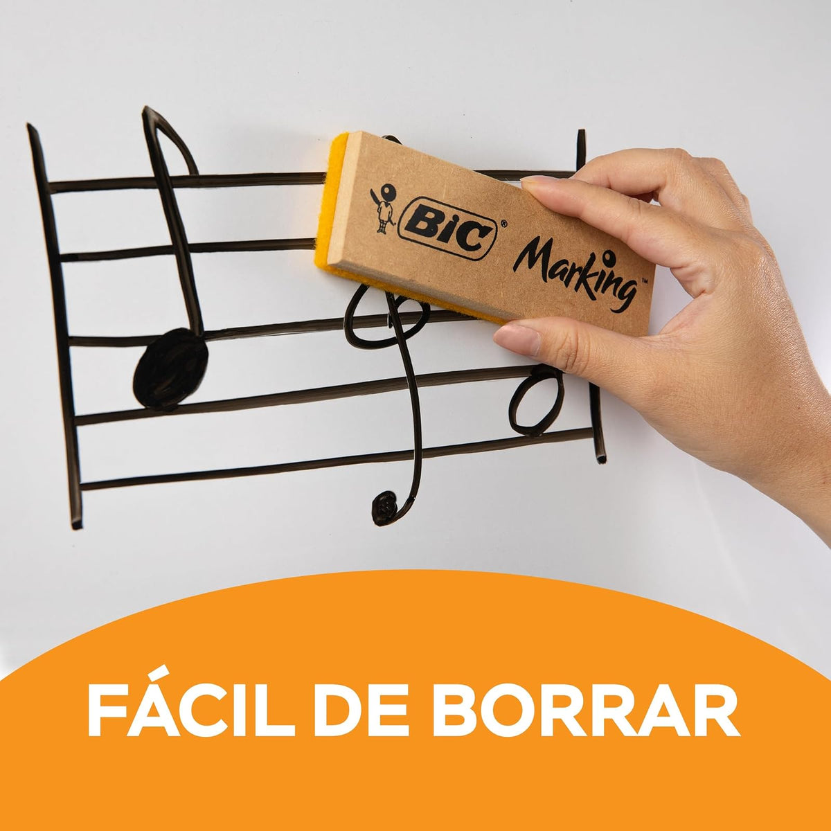 BIC, Marcador de Pizarrón, Borrado Fácil, Olor Suave, Marking, Surtido de Colores Fashion y Clásicos, 8 piezas