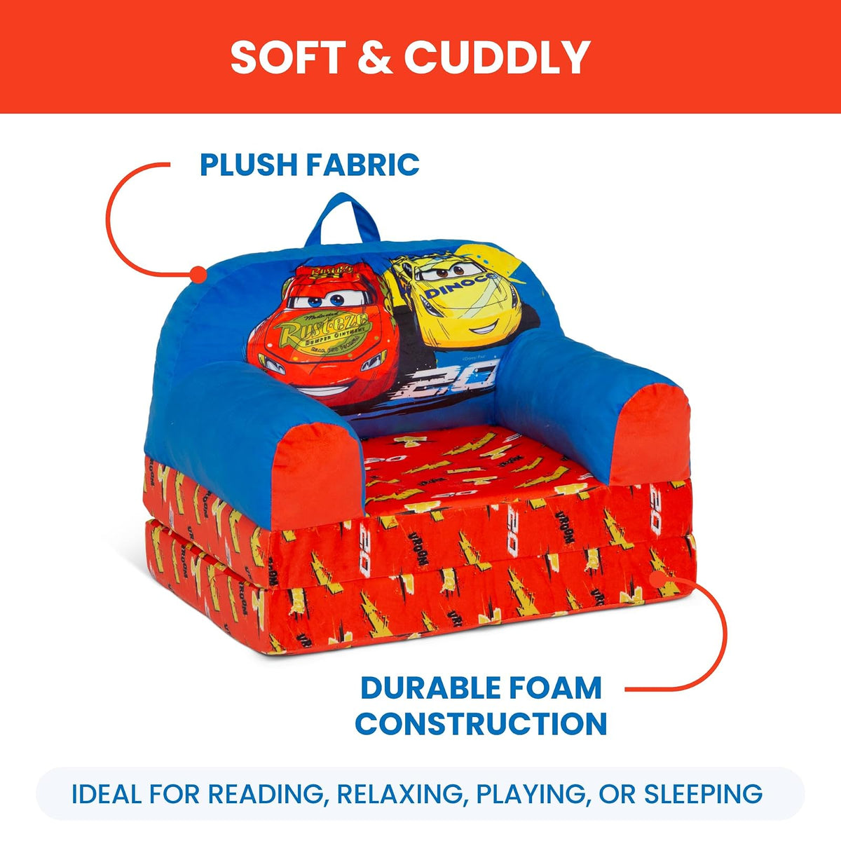 Delta Children - Cozee Buddy Silla para niños, Color Azul