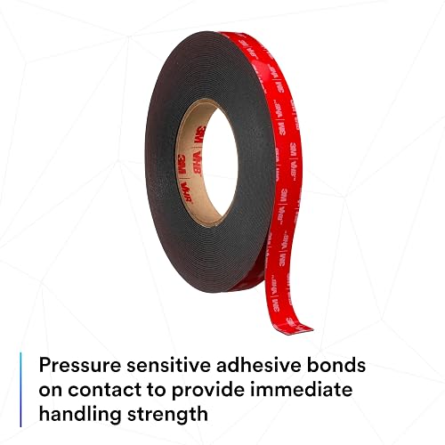3M VHB, Cinta Adhesiva Industrial 5952, Grosor de 0.045", 0.625" Ancho, 5 yd Largo, Paquete de 1