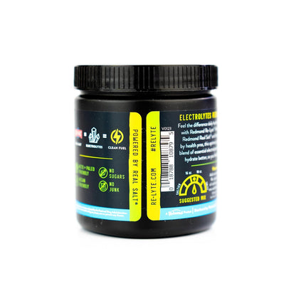 REDMOND RE-LYTE, Electrolitos Naturales con Real-Salt, Hidratación Clean sin Calorías ni Azúcares, 30 Porciones, Sabor Lemon Lime