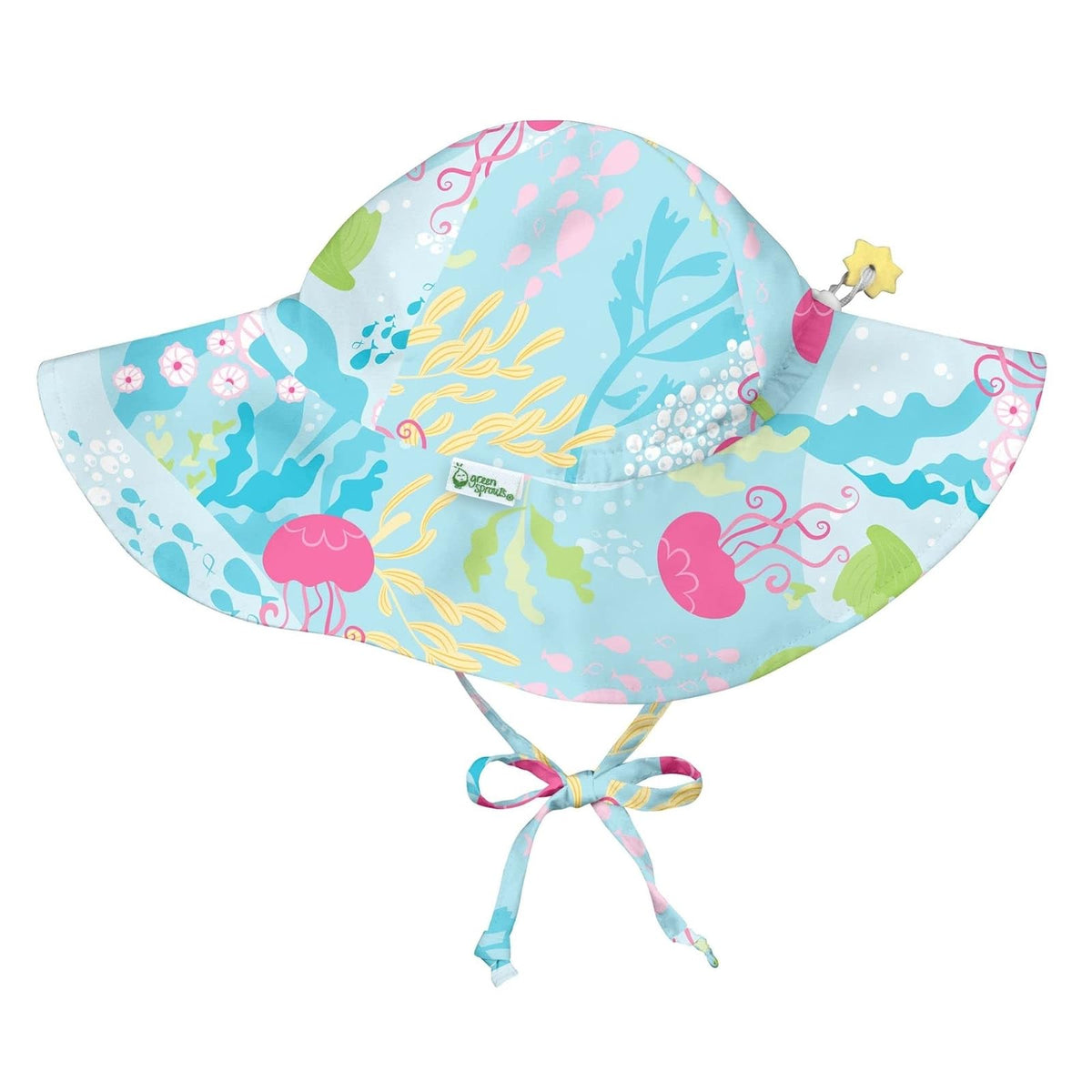 Green Sprouts Sombrero de protección Solar de ala | Protección Solar UPF 50+ Durante Todo el día para Cabeza, Cuello y Ojos Sombrero para el Sol bebés niñas