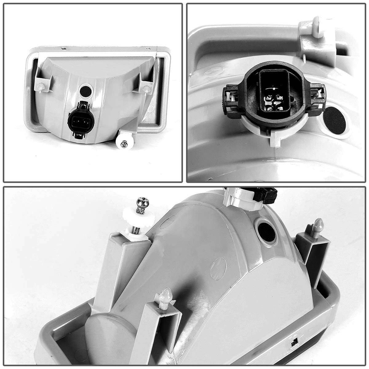 DNA Motoring FL-ZTL-111-CH Luz Antiniebla para Parachoques Delantero para Escalade, Avalanche y Silverado 2007-2015, Cromado