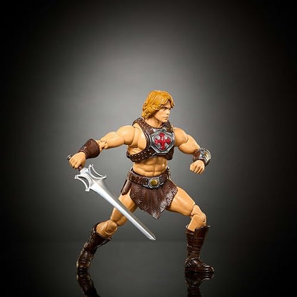 Masters of The Universe Figura de Acción Chronicles He-Man 6+ Años | Escala 1:12, película 2026, 30 puntos de articulación; incluye Espada del Poder