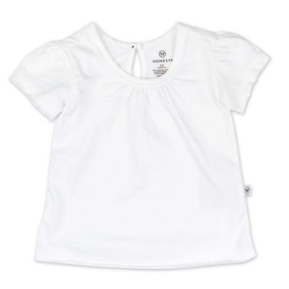 HonestBaby Organic Cotton Puff Sleeve Toddler tee Shirt Multi-Packs Conjunto de Playeras para bebs y Nios pequeosNiñas