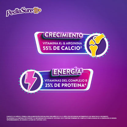 PediaSure 10+ Vainilla- Alimentación Especializada Polvo 400g | Formula especializada para adolescentes de 10 a 15 años con nutrientes esenciales que apoyan al crecimiento de los huesos.
