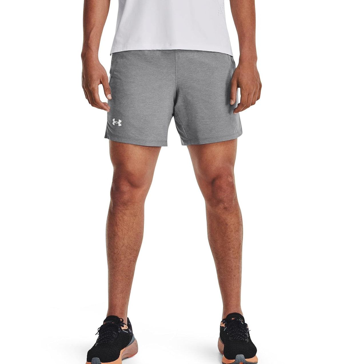 Under Armour UA Launch Shorts para Correr Hombre - CH - (011) Mod Gray - Mod Gray - Reflective