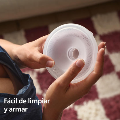 Philips Avent Extractor de Leche Manos Libres Sencillo Extracción Eficaz | Más libertad en cada extracción | Imita el ritmo de succión del bebé | Copas ligeras y total comodidad | SCF531/11