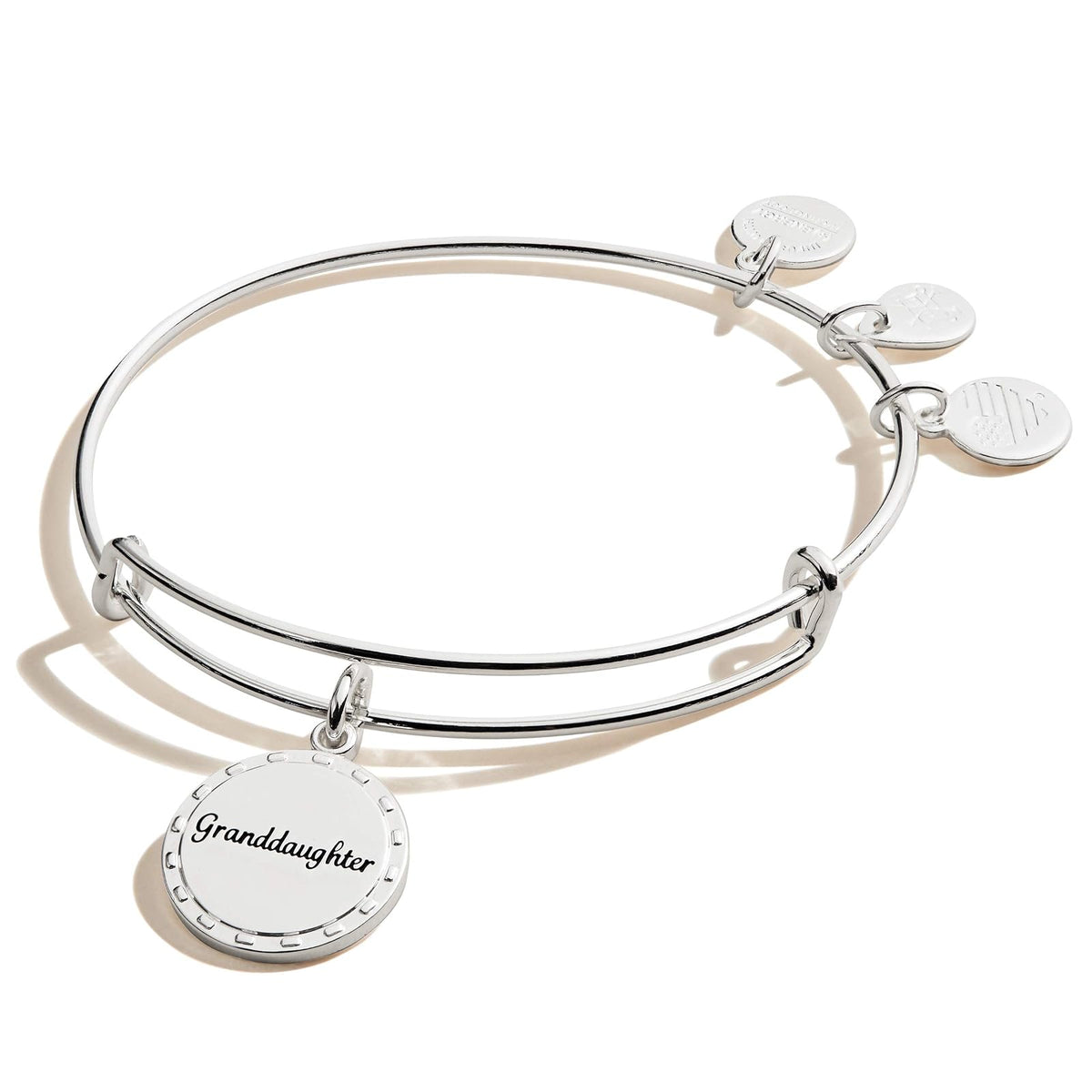 Alex and Ani - Pulsera de alambre expandible para mujer, con acabado brillante de plata envejecida, de 2 a 3.5 pulgadas, Expandable, Metal, Sin gemas.