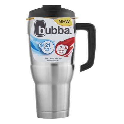 Bubba HERO XL Vacuum-Insulated Travel Mug, 30 oz, Stainless Steel