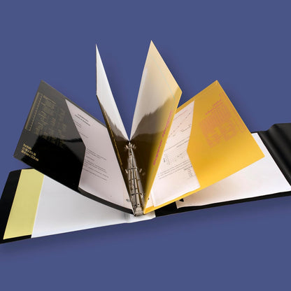 Mead Trapper Keeper - Carpeta de 1" con 2 Folders y Cierre de Velcro. Diseño Figuras Colorblock. 260038FM-ECM
