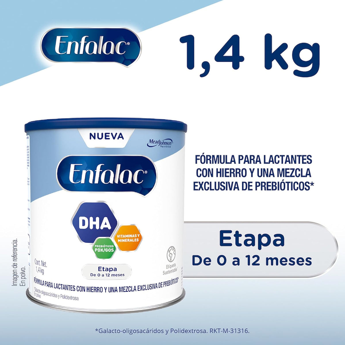 Enfalac Fórmula Infantil 0-12 Meses Lata 1.4 kg