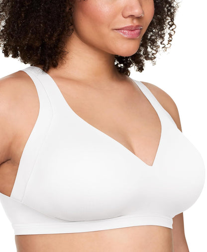 Warner's Brasier Sin Varillas con Ajuste Fácil - Blanco Clásico - M