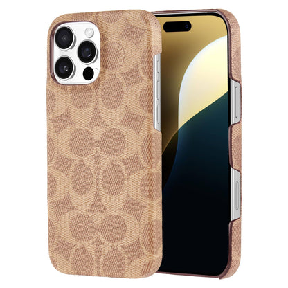 Coach Funda Delgada de Lona para iPhone 16 Pro MAX - Signature Tan