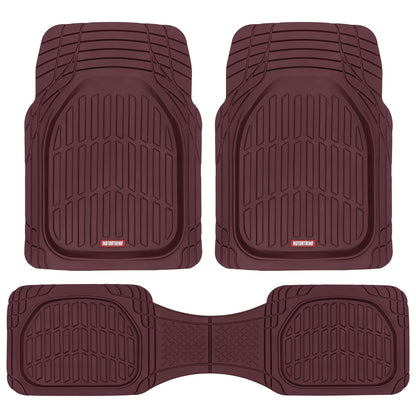Motor Trend FlexTough Tapetes de Goma para Auto, SUV, Camioneta y Van - Burgundy