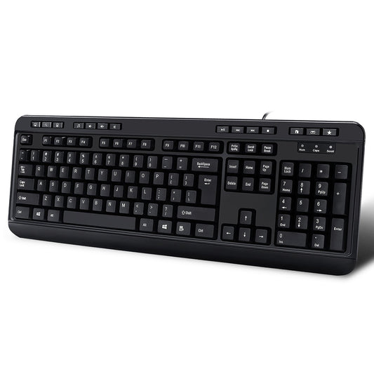 Adesso AKB-132HB- Multimedia Desktop Keyboard with 3-Port USB Hub