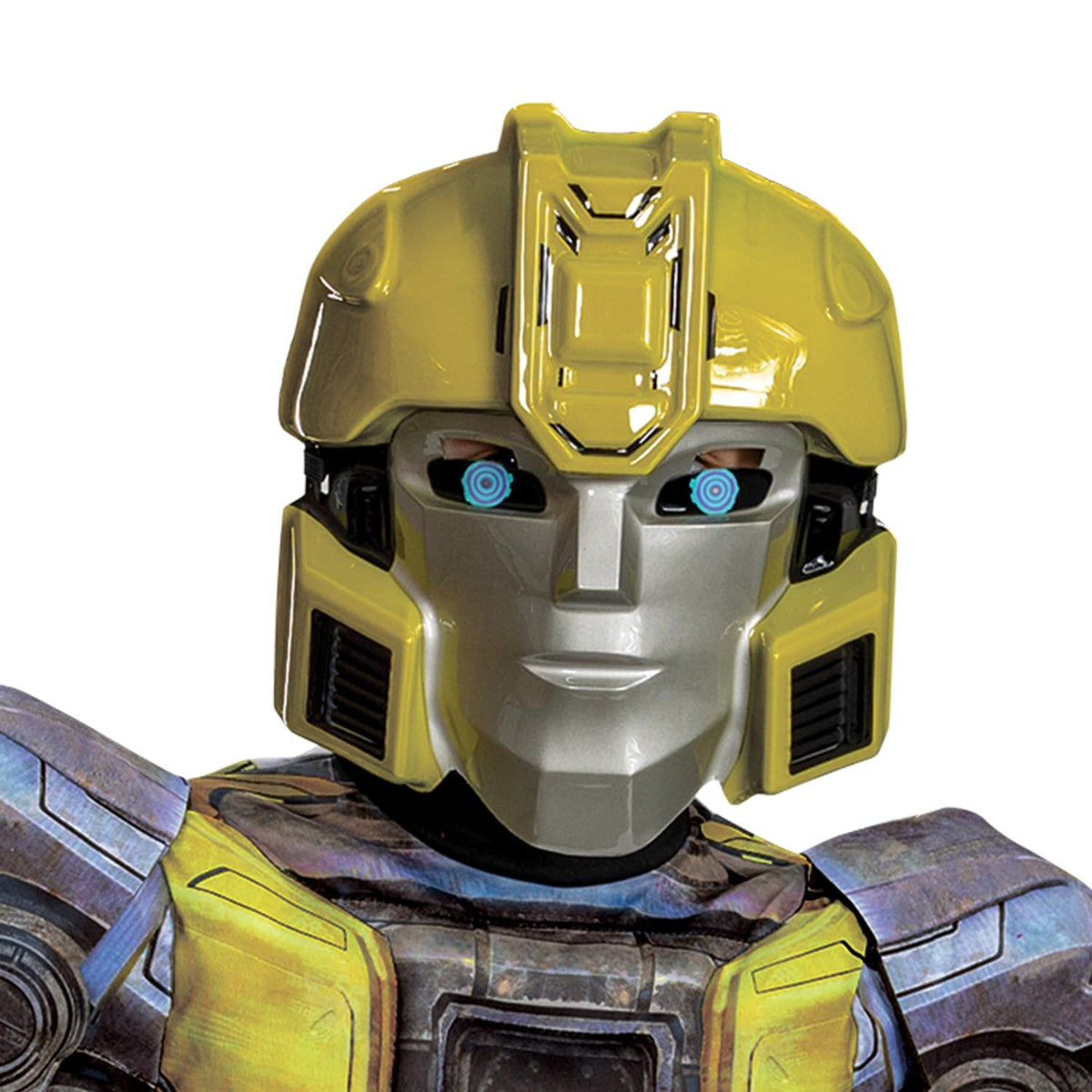 Disguise B127 Transformers One - Disfraz oficial de Transformers Animated Movie Bumblebee Muscle Disfraz para niños, tamaño infantil (7-8)