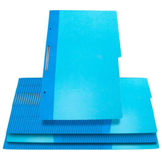 Wilson Jones Carpeta Reforzada con Broche Acopress, Oficio, 300 Hojas, Azul, 120 Piezas