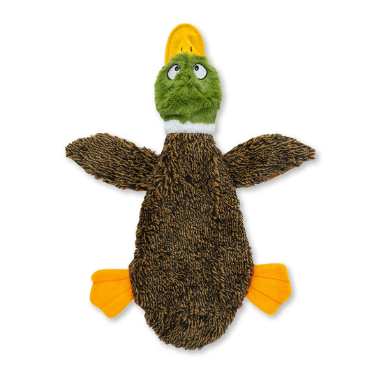 Best Pet Supplies - Juguete Divertido para Perro sin Relleno, 2 en 1, diseño de Pato Salvaje, Grande