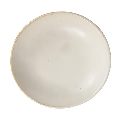 Creative Co-Op - tazón de gres con esmalte reactivo, color blanco