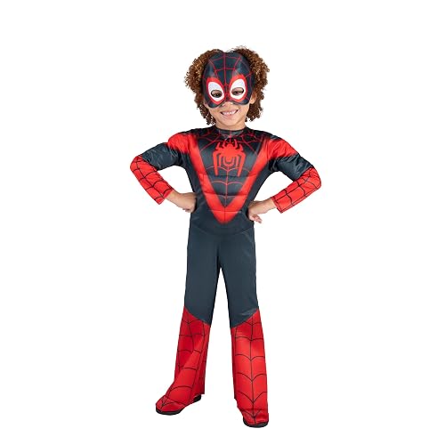 Disfraz de Jazwares Costume Play Marvel Miles Morales - Auténtico disfraz de Spidey y sus increíbles amigos para niños