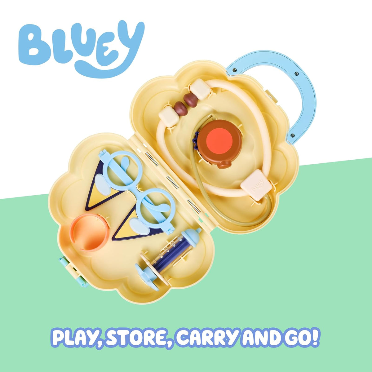 Bluey Cloud Bag - Juego de Juguetes con 7 Piezas de Juego