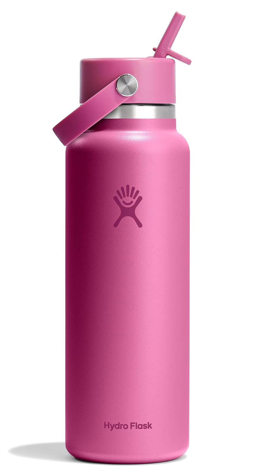Hydro Flask - Botella de 40 onzas de ancho flexible con tapa de popote – Acero inoxidable aislado, tapa ancha con popote, no derrama, a prueba de fugas en arrecife