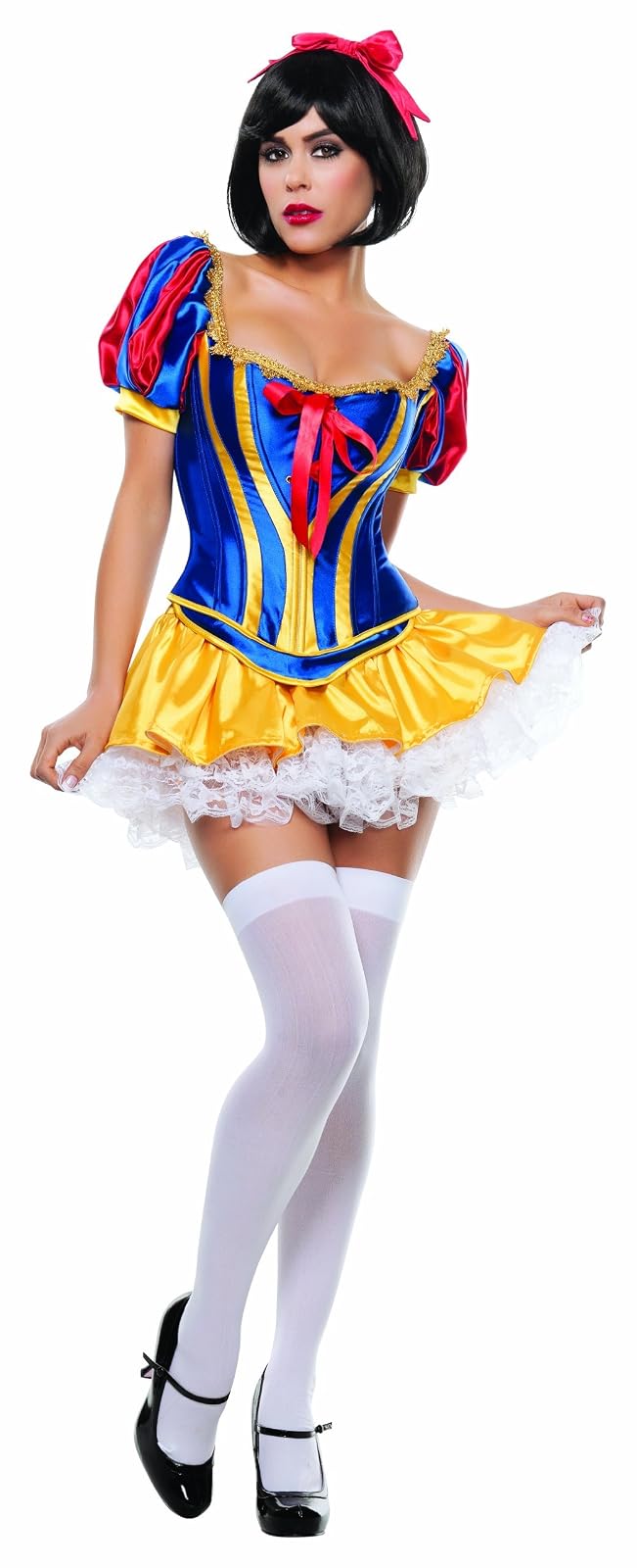 Starline Disfraz de Cuento de Hadas Blancanieves Sexy 3 Piezas corsé y Tanga de la Mujer, Color