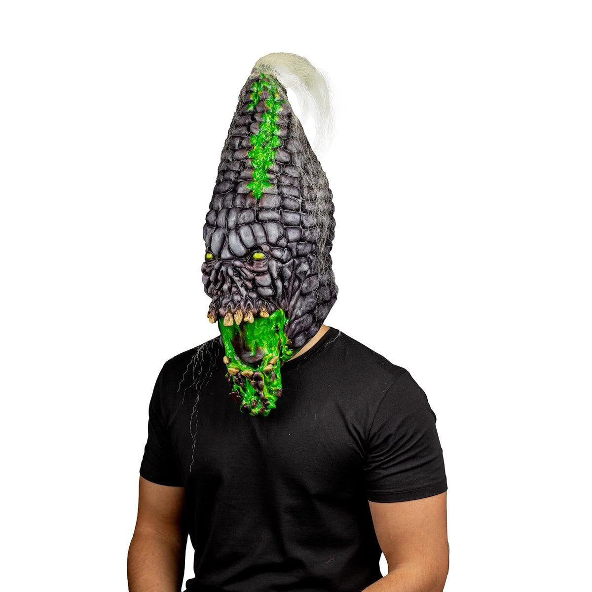 Ghoulish Productions Máscara De Látex Huitla, Accesorio Látex Cosplay Monstruo Míaz Vegetal Radioactivo, Disfraz Aterrador para Halloween y Fiestas Temáticas, Cosplay Radioactivo, Diseño Artesanal