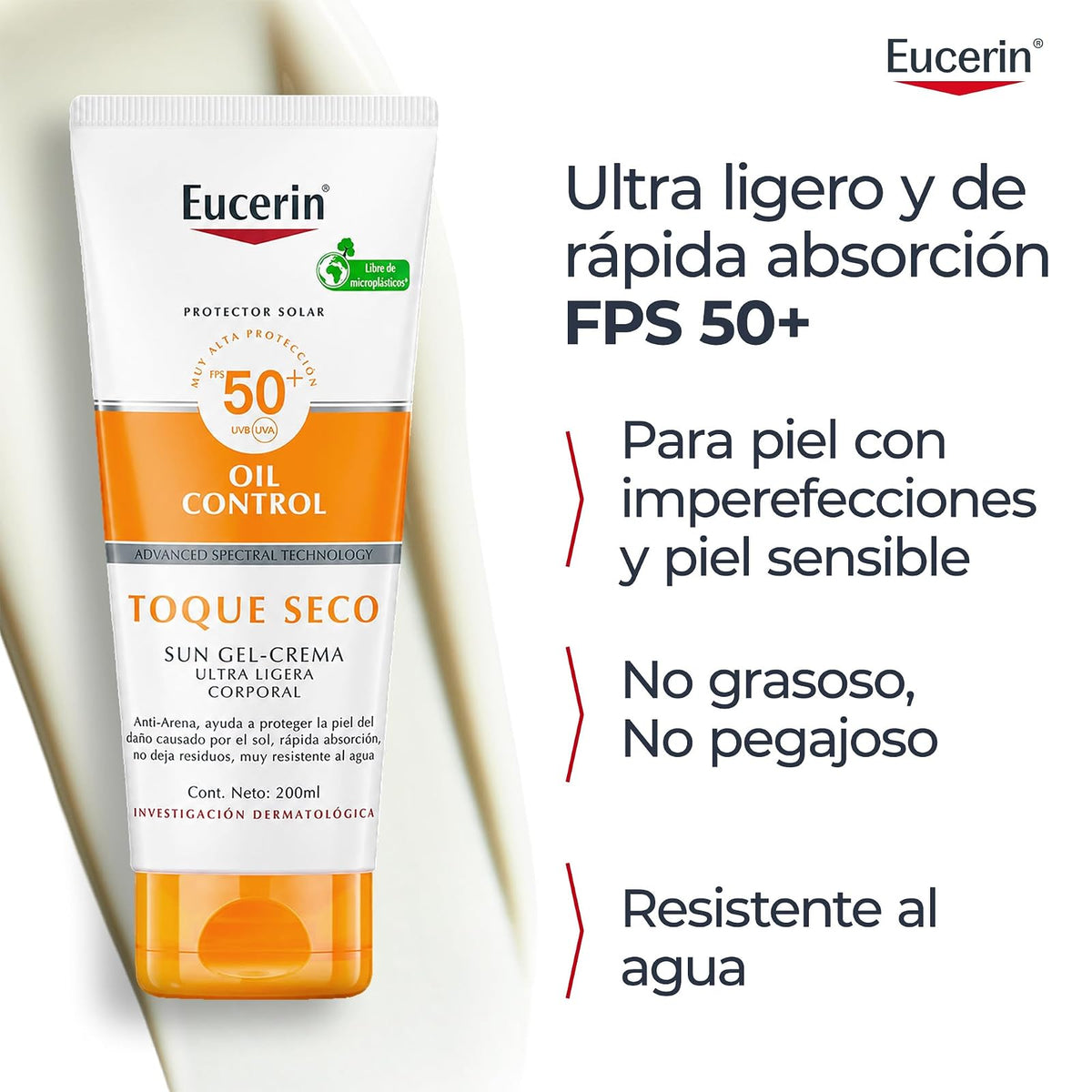 EUCERIN Sun Toque Seco Fps 50+ 200Ml Solar Corporal