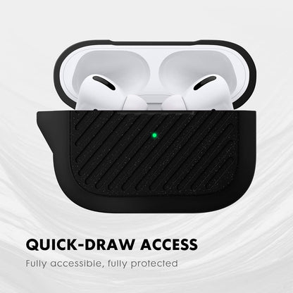 LAUT - Cápsula IMPKT para AirPods Pro | Ultra Tough | Mosquetón Incluido • Pizarra