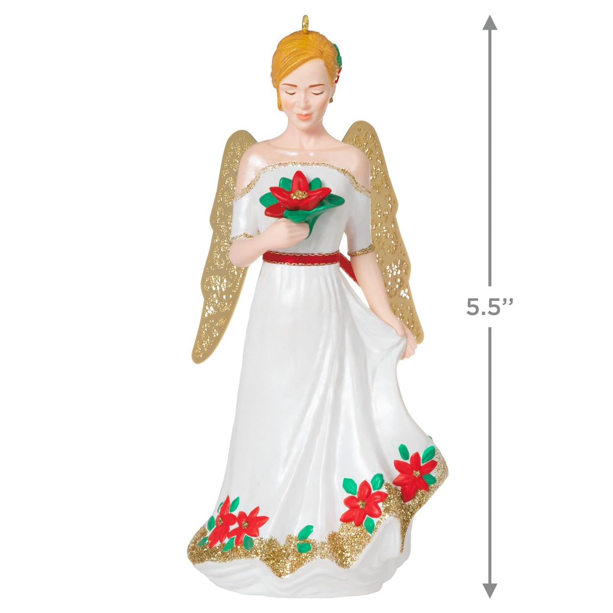 Hallmark - Adorno navideño de Recuerdo 2023, ángeles de Navidad, Buena alegría, Regalos religiosos