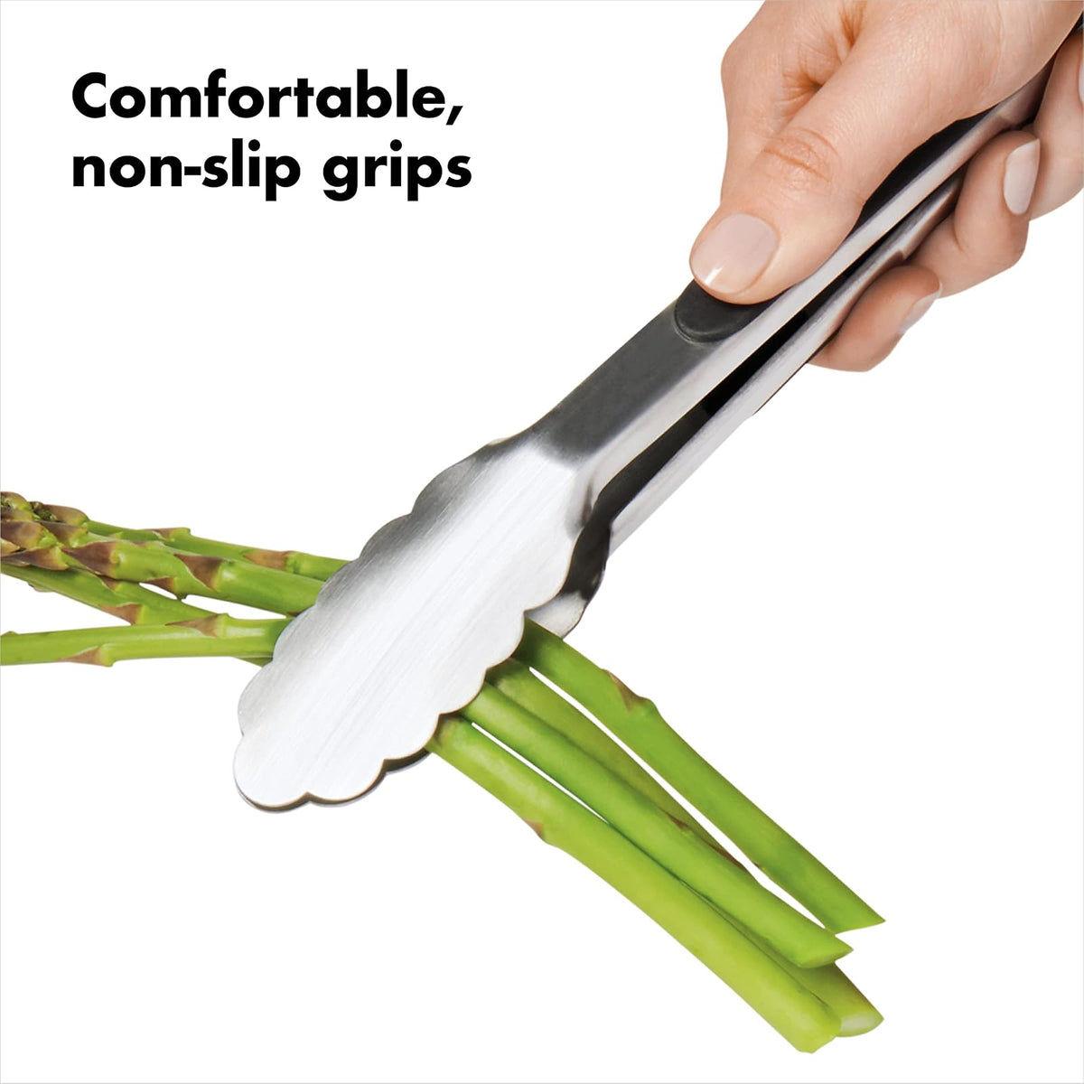 OXO Good Grips Pinzas de Acero, 23 cm