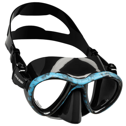 Máscara de bajo volumen para fotógrafo de buceo sin adultos, con falda de silicona, Metis por Cressi: calidad desde 1946