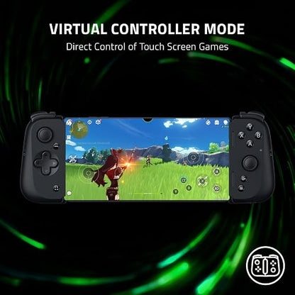 Razer Kishi V2 Controlador de Juegos Móviles para Android: Controles de Calidad de Consola - Ajuste Universal con Puente Extensible - Transmite Juegos de PC, Xbox, PlayStation